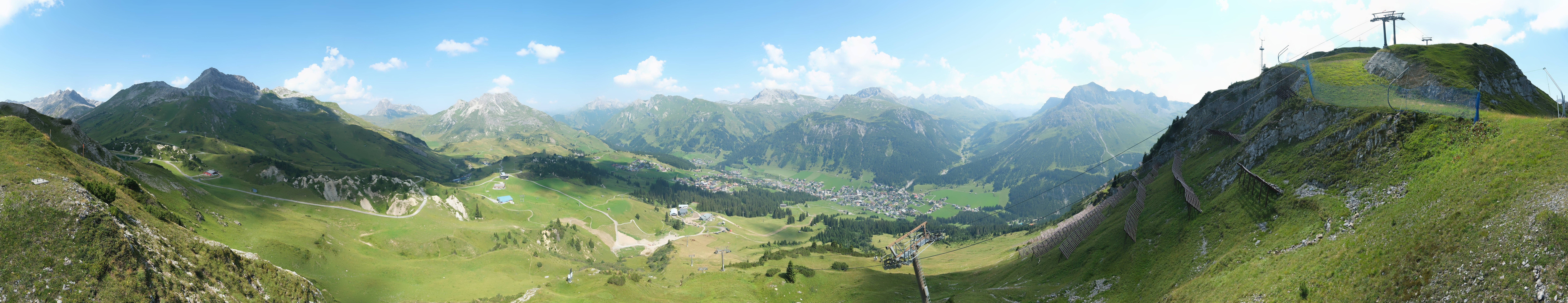 Archiv Foto Webcam Lech-Zürs: Kriegerhorn Panoramablick