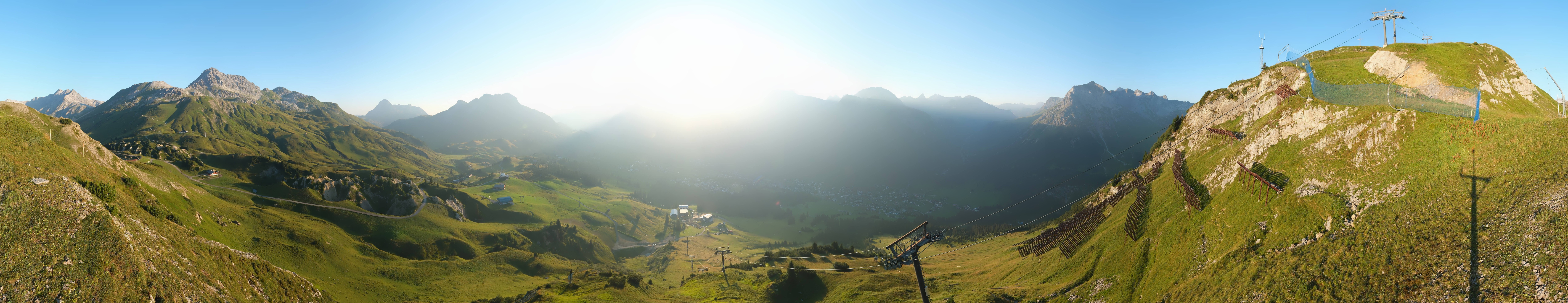 Archiv Foto Webcam Lech-Zürs: Kriegerhorn Panoramablick