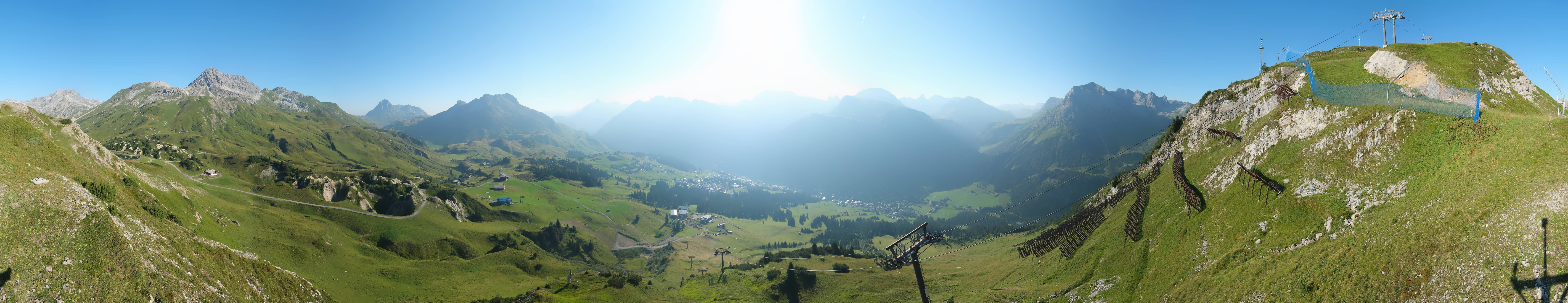 Archiv Foto Webcam Lech-Zürs: Kriegerhorn Panoramablick