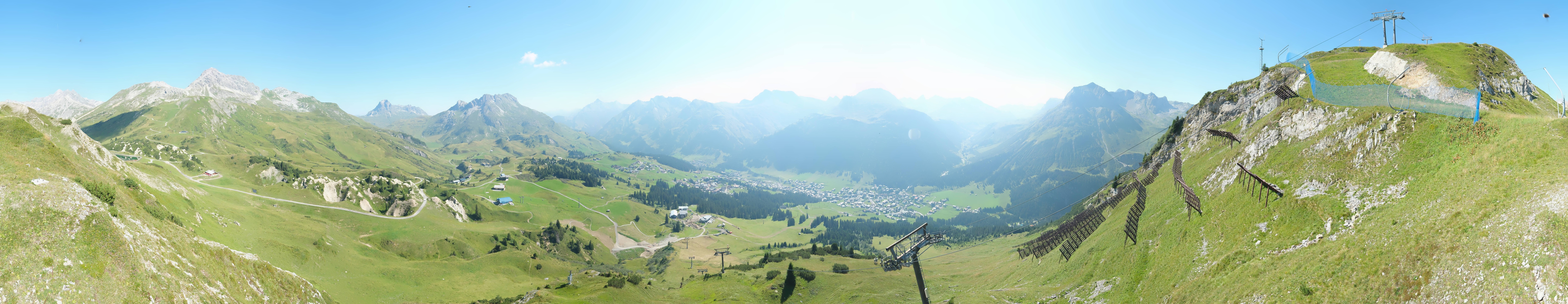 Archiv Foto Webcam Lech-Zürs: Kriegerhorn Panoramablick
