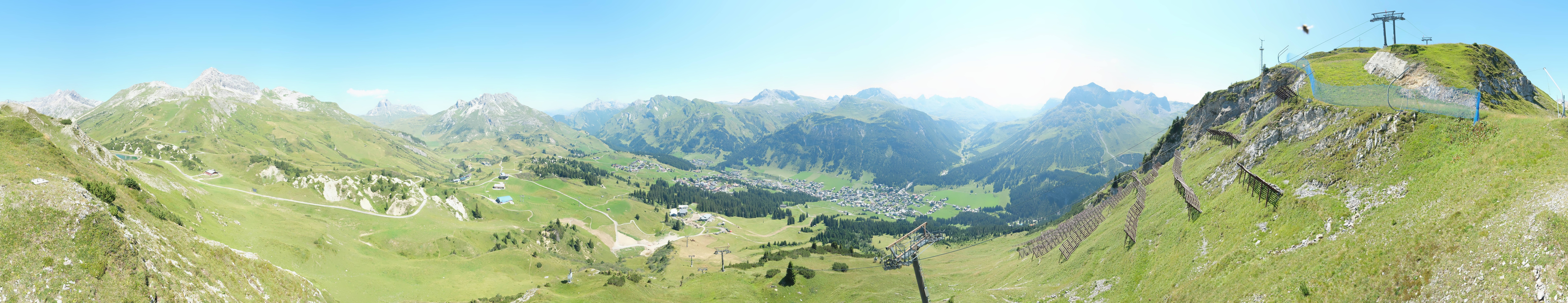 Archiv Foto Webcam Lech-Zürs: Kriegerhorn Panoramablick