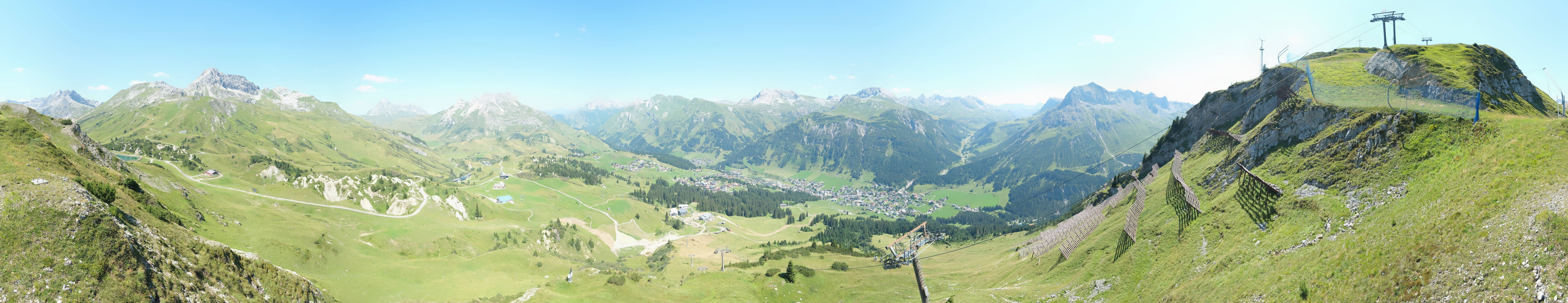 Archiv Foto Webcam Lech-Zürs: Kriegerhorn Panoramablick
