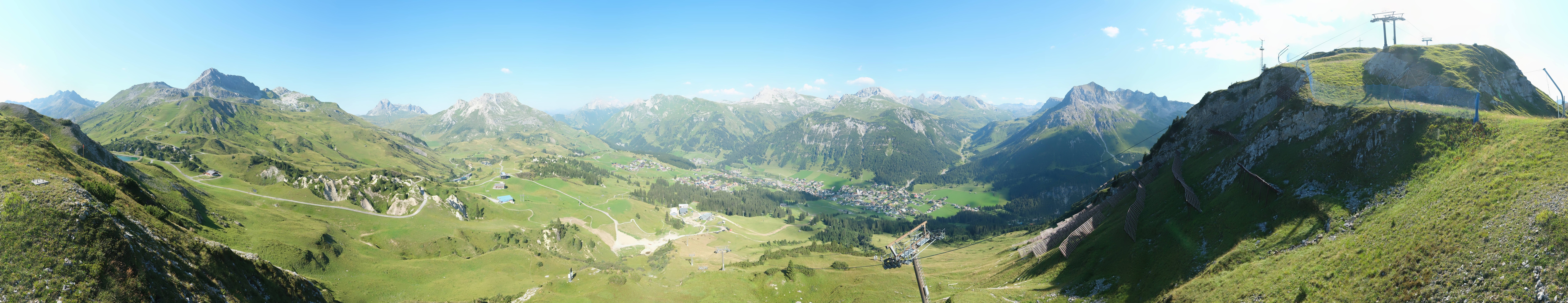 Archiv Foto Webcam Lech-Zürs: Kriegerhorn Panoramablick