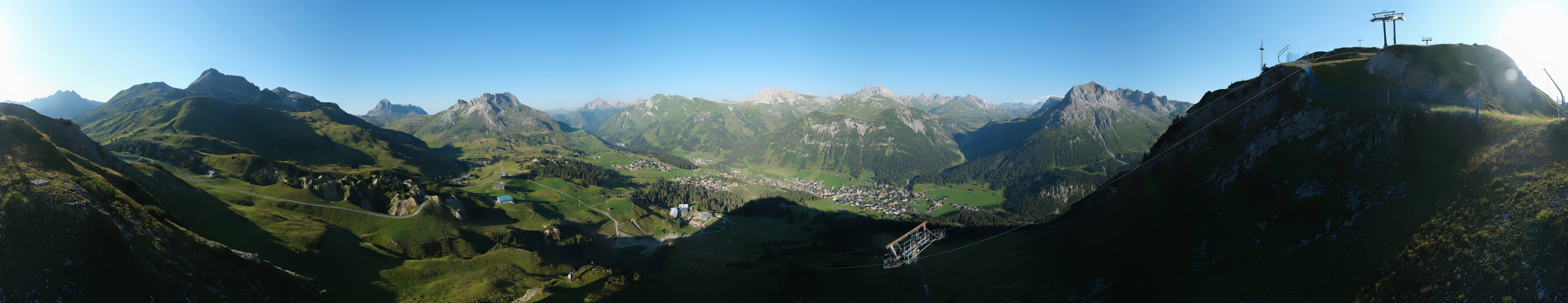 Archiv Foto Webcam Lech-Zürs: Kriegerhorn Panoramablick