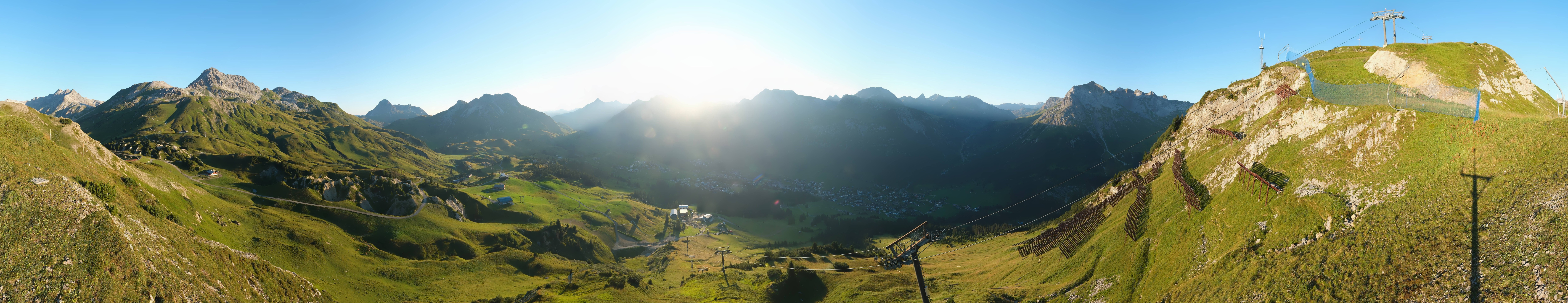 Archiv Foto Webcam Lech-Zürs: Kriegerhorn Panoramablick