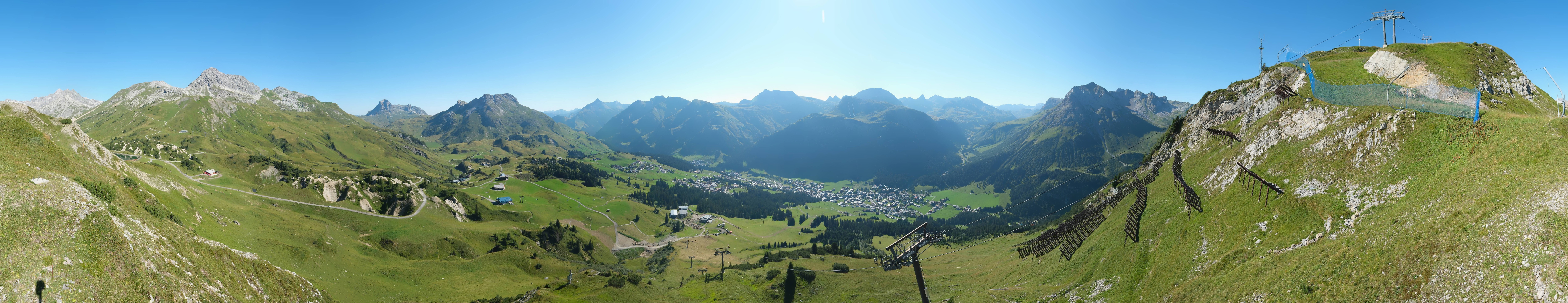 Archiv Foto Webcam Lech-Zürs: Kriegerhorn Panoramablick