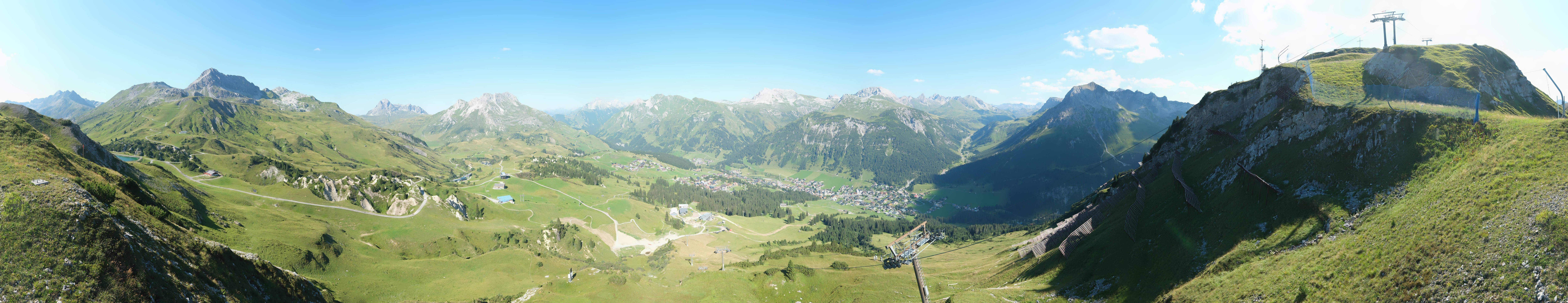 Archiv Foto Webcam Lech-Zürs: Kriegerhorn Panoramablick