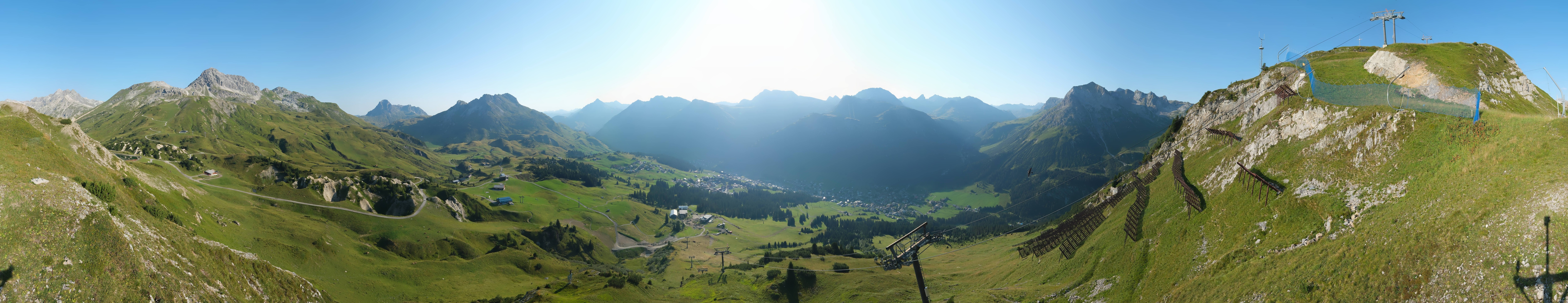 Archiv Foto Webcam Lech-Zürs: Kriegerhorn Panoramablick