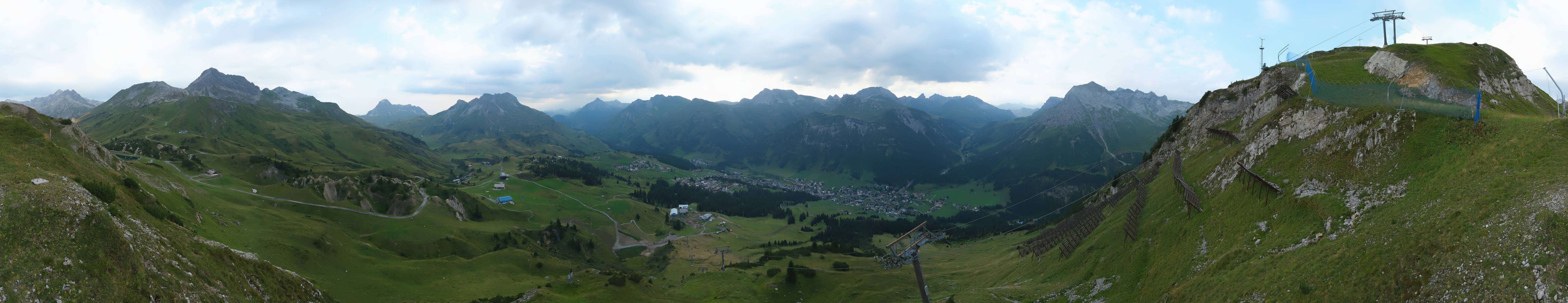 Archiv Foto Webcam Lech-Zürs: Kriegerhorn Panoramablick