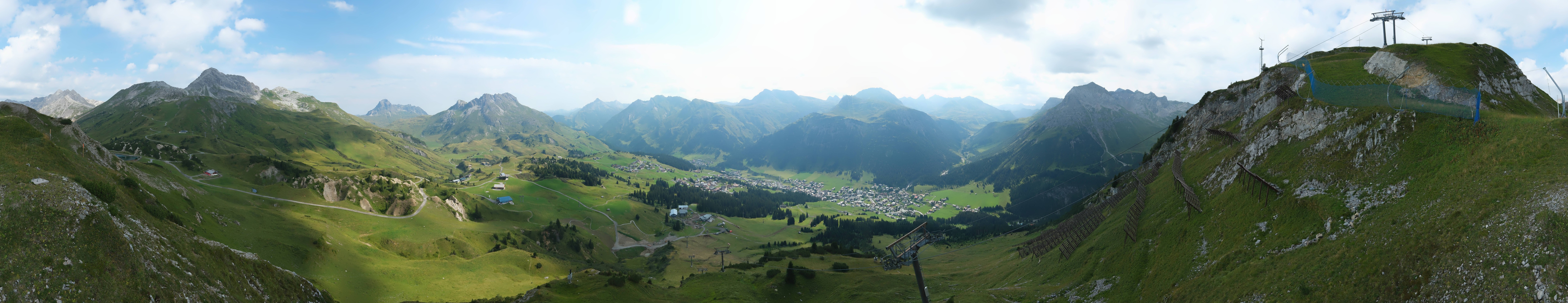 Archiv Foto Webcam Lech-Zürs: Kriegerhorn Panoramablick