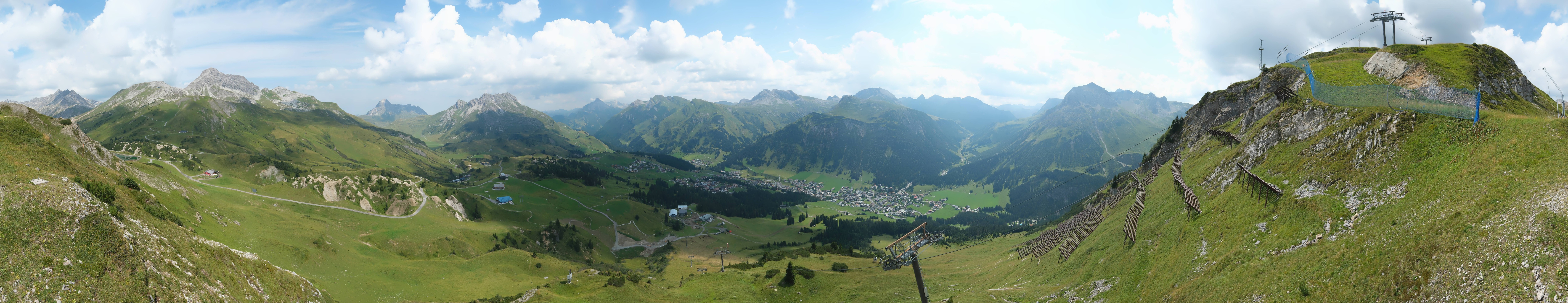 Archiv Foto Webcam Lech-Zürs: Kriegerhorn Panoramablick
