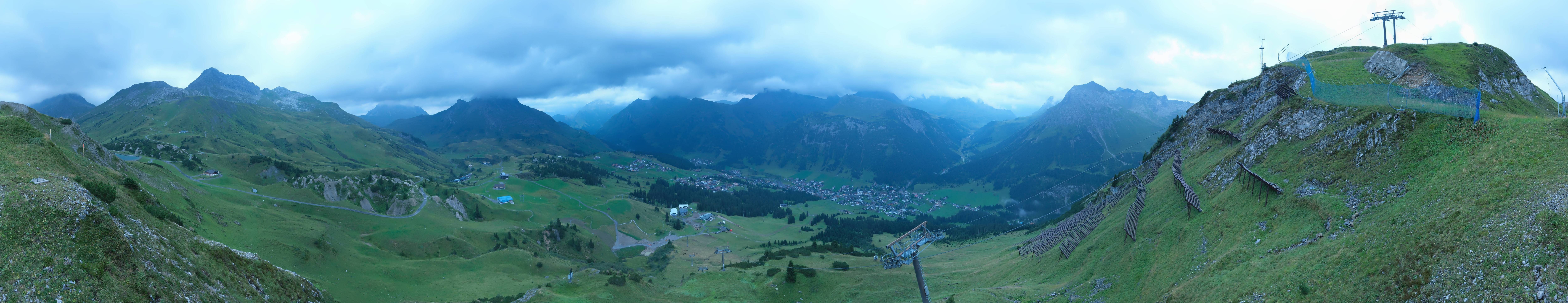 Archiv Foto Webcam Lech-Zürs: Kriegerhorn Panoramablick