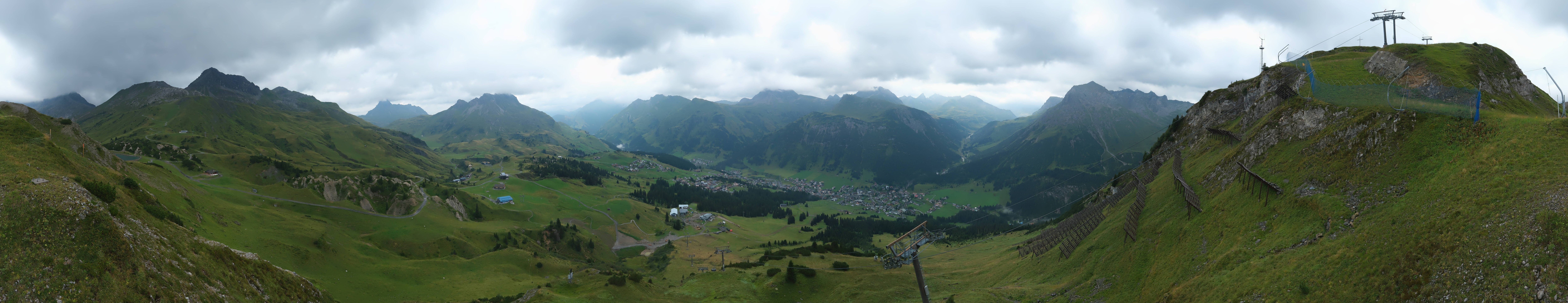 Archiv Foto Webcam Lech-Zürs: Kriegerhorn Panoramablick