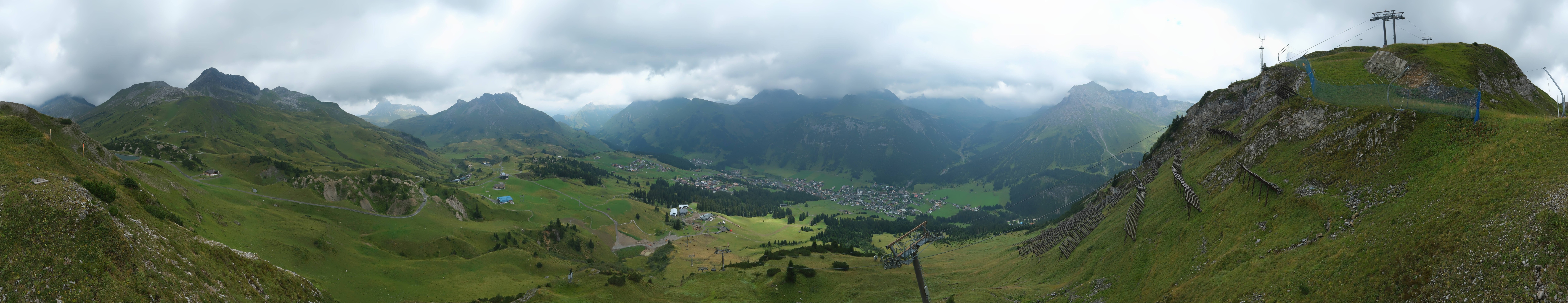 Archiv Foto Webcam Lech-Zürs: Kriegerhorn Panoramablick