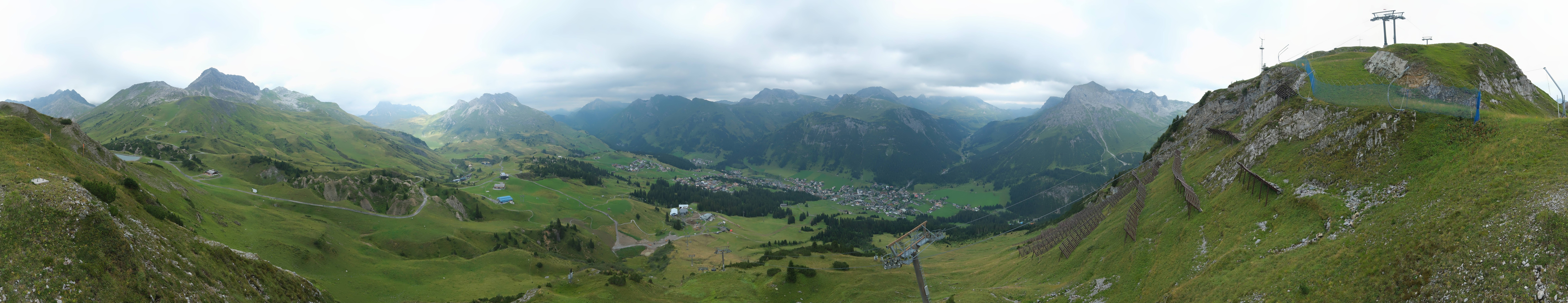 Archiv Foto Webcam Lech-Zürs: Kriegerhorn Panoramablick