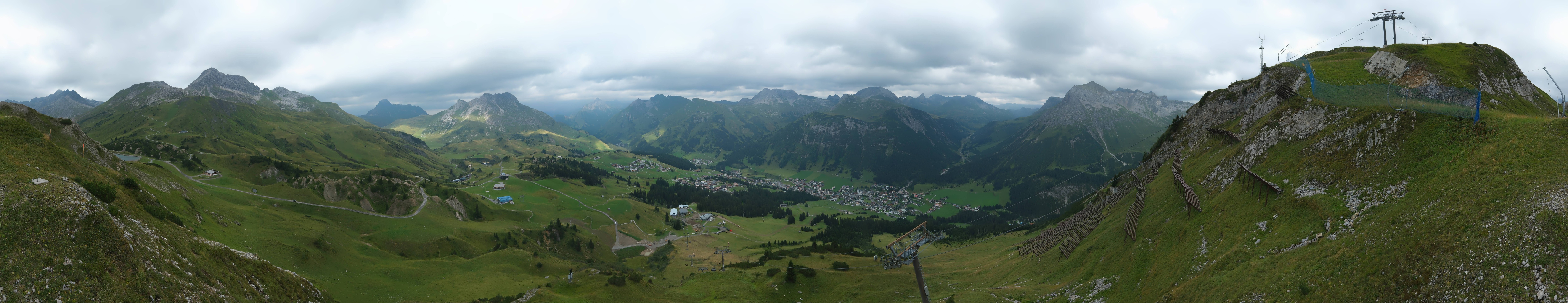 Archiv Foto Webcam Lech-Zürs: Kriegerhorn Panoramablick