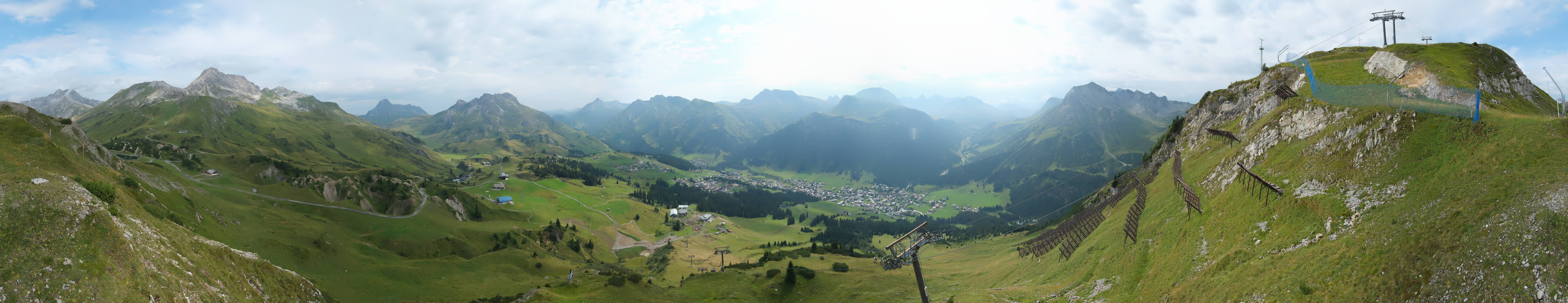 Archiv Foto Webcam Lech-Zürs: Kriegerhorn Panoramablick
