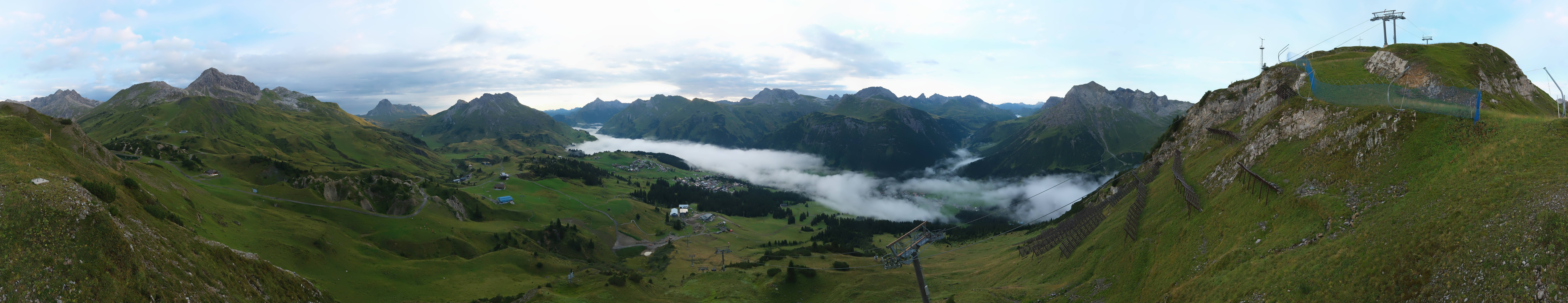 Archiv Foto Webcam Lech-Zürs: Kriegerhorn Panoramablick