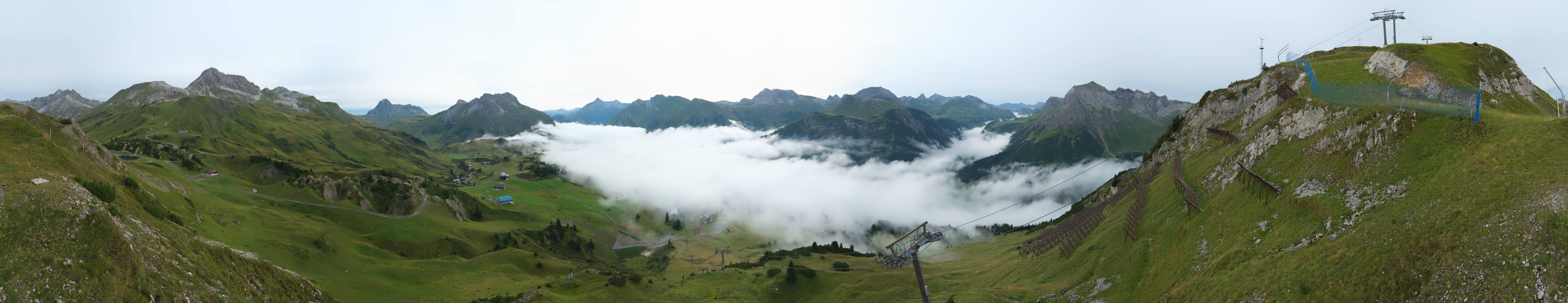 Archiv Foto Webcam Lech-Zürs: Kriegerhorn Panoramablick