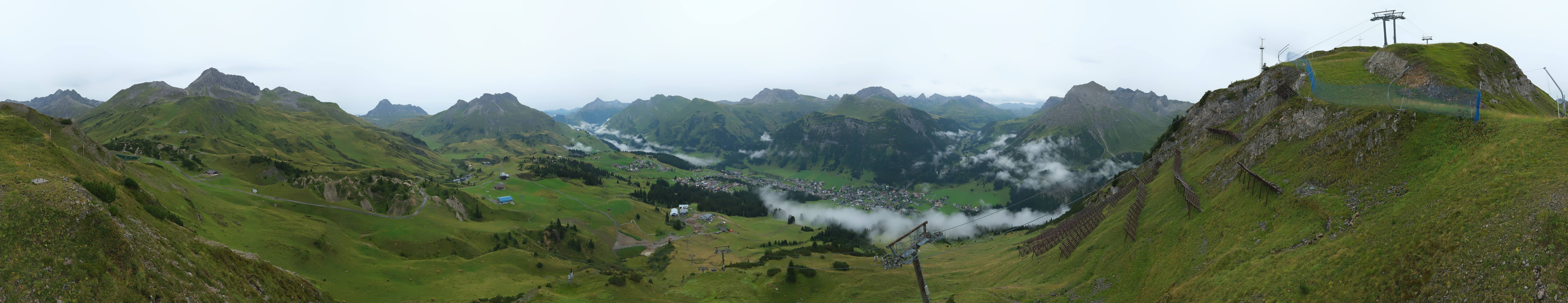 Archiv Foto Webcam Lech-Zürs: Kriegerhorn Panoramablick