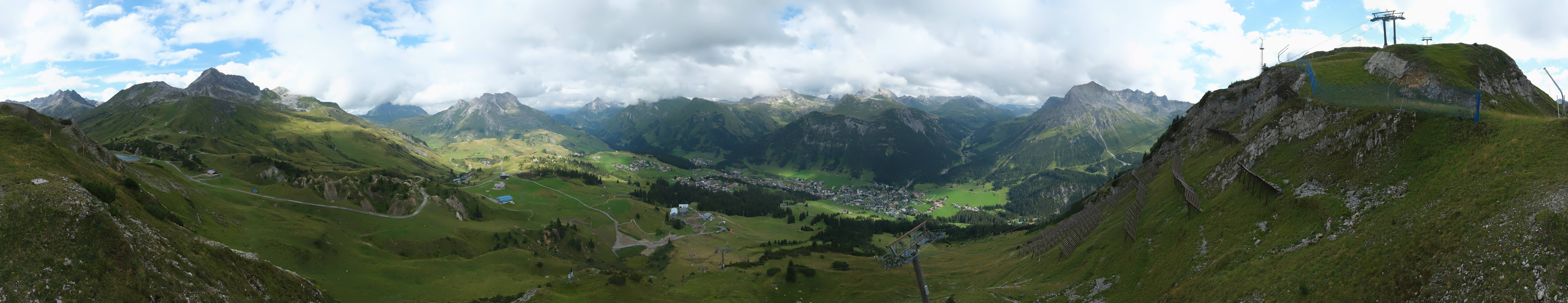 Archiv Foto Webcam Lech-Zürs: Kriegerhorn Panoramablick