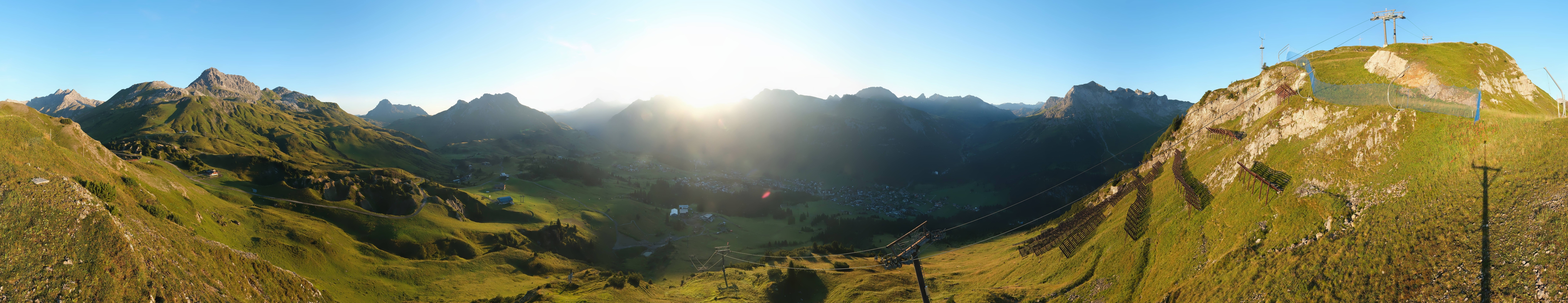 Archiv Foto Webcam Lech-Zürs: Kriegerhorn Panoramablick