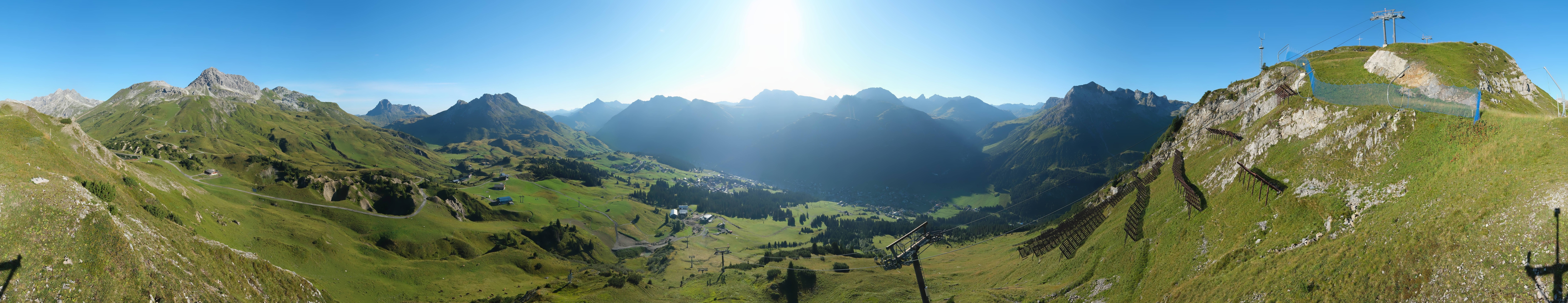 Archiv Foto Webcam Lech-Zürs: Kriegerhorn Panoramablick