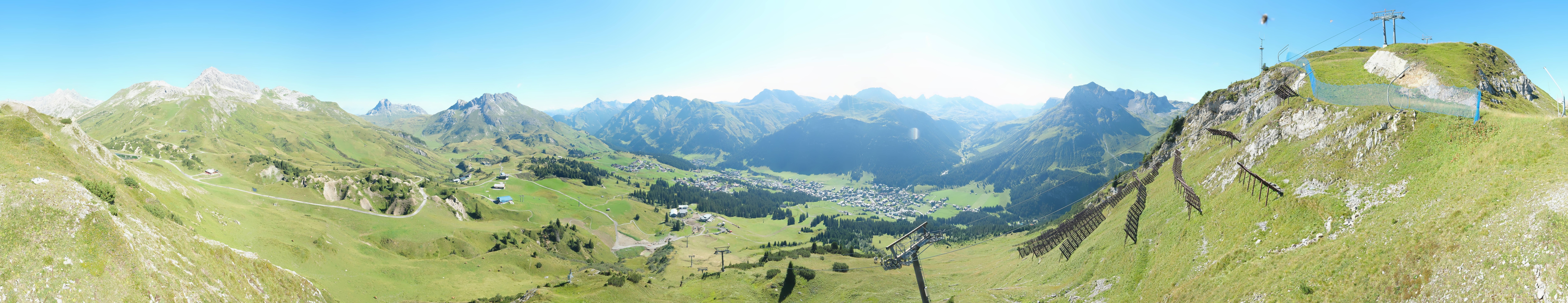 Archiv Foto Webcam Lech-Zürs: Kriegerhorn Panoramablick