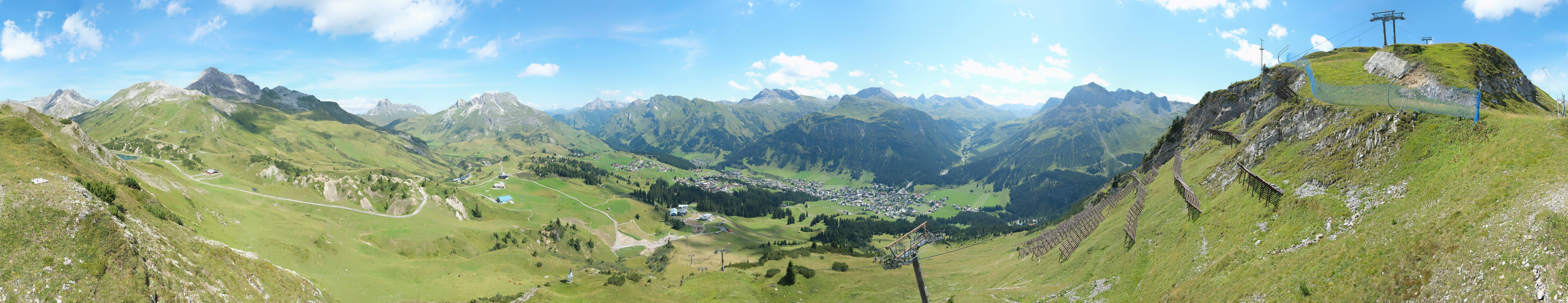 Archiv Foto Webcam Lech-Zürs: Kriegerhorn Panoramablick