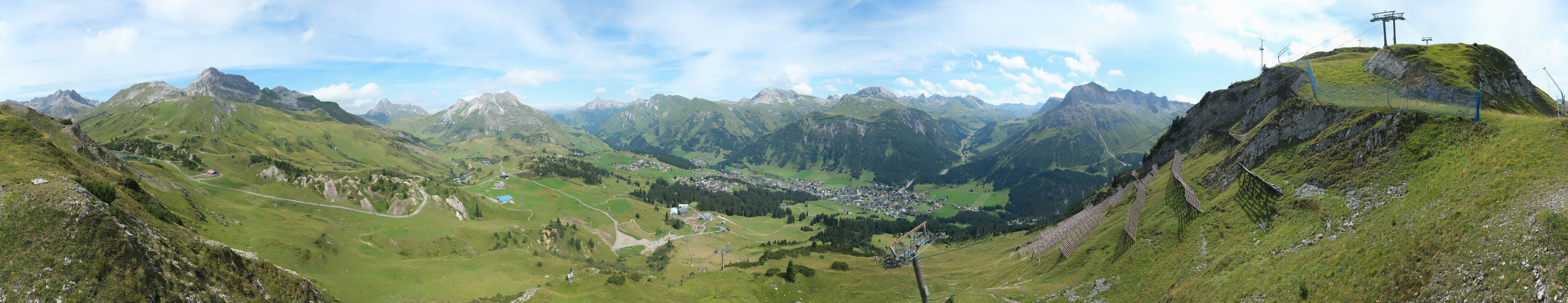 Archiv Foto Webcam Lech-Zürs: Kriegerhorn Panoramablick