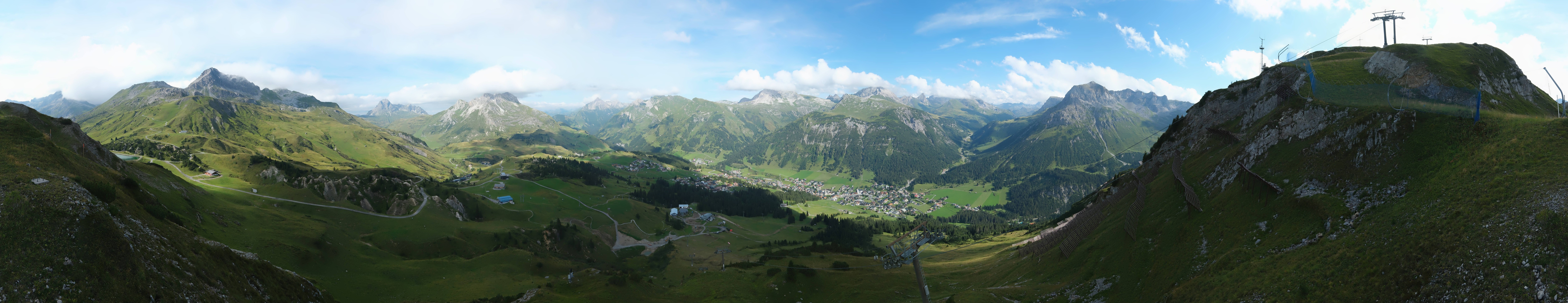 Archiv Foto Webcam Lech-Zürs: Kriegerhorn Panoramablick