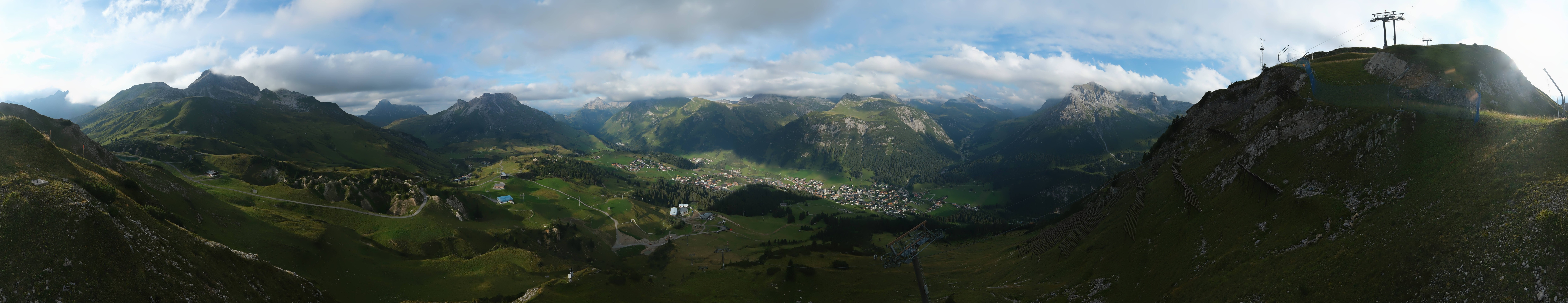 Archiv Foto Webcam Lech-Zürs: Kriegerhorn Panoramablick