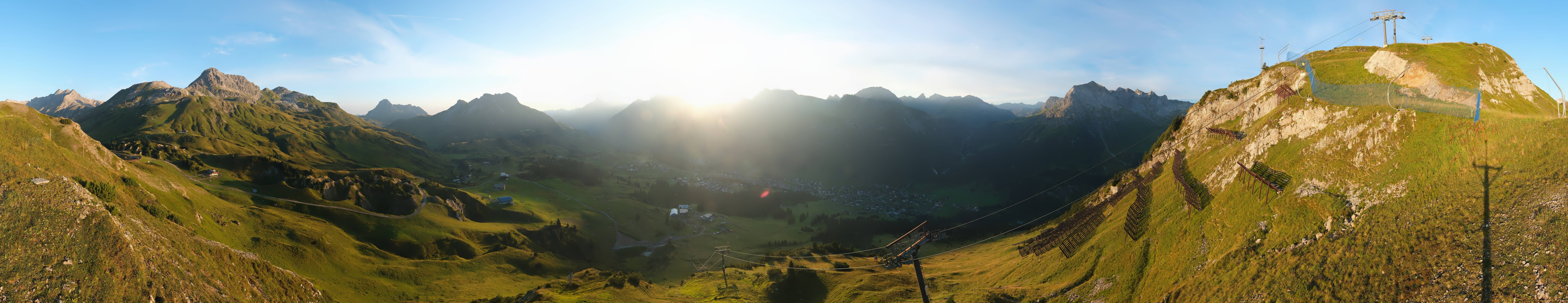 Archiv Foto Webcam Lech-Zürs: Kriegerhorn Panoramablick