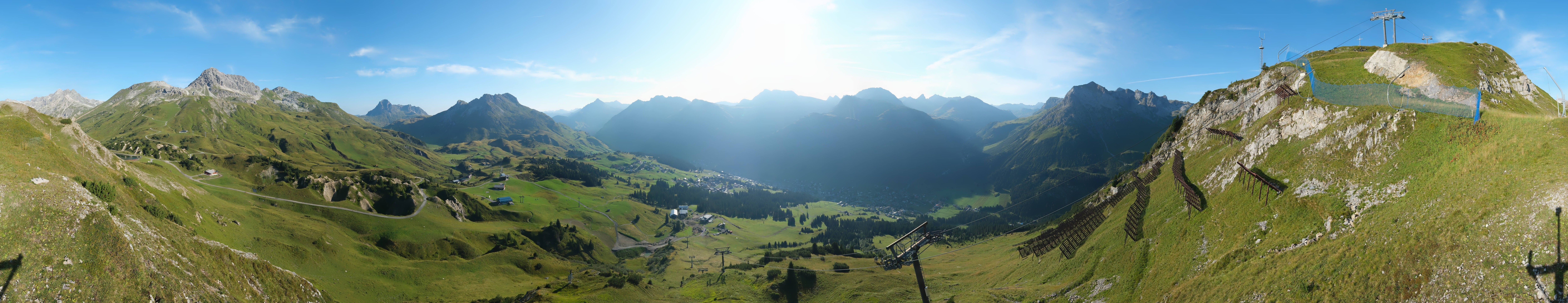 Archiv Foto Webcam Lech-Zürs: Kriegerhorn Panoramablick