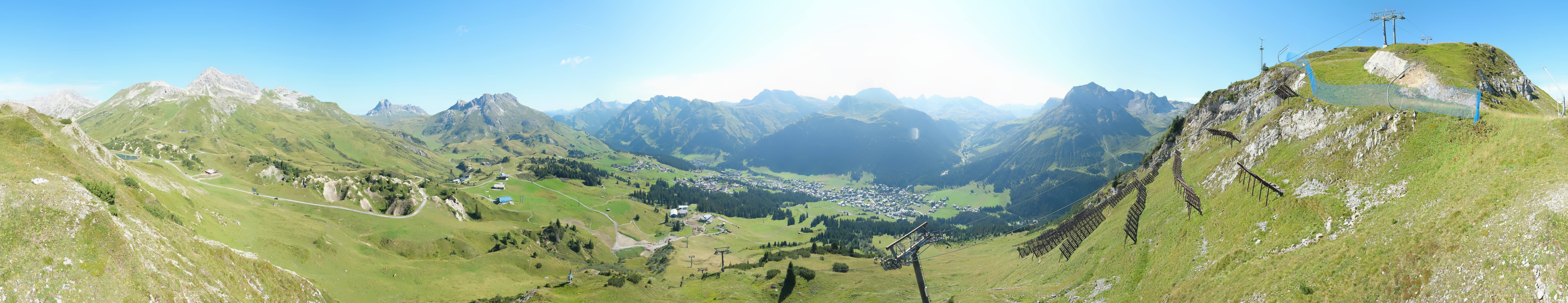 Archiv Foto Webcam Lech-Zürs: Kriegerhorn Panoramablick