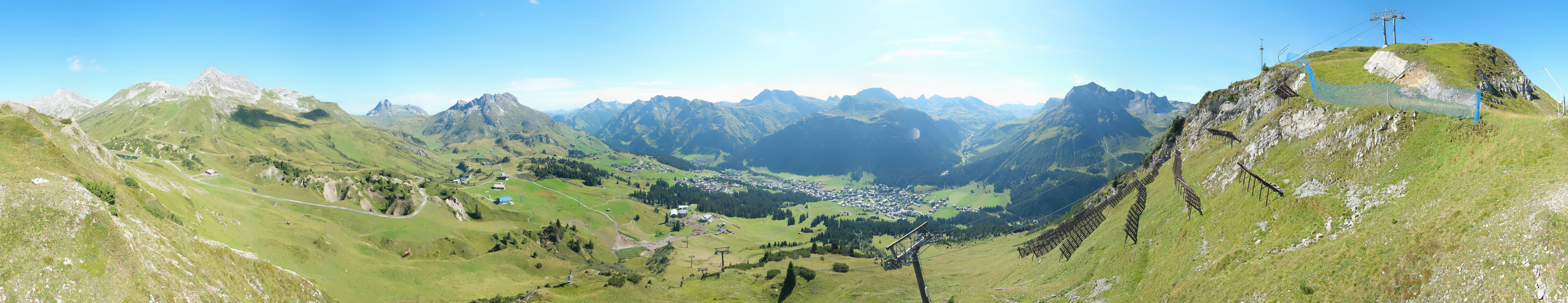 Archiv Foto Webcam Lech-Zürs: Kriegerhorn Panoramablick
