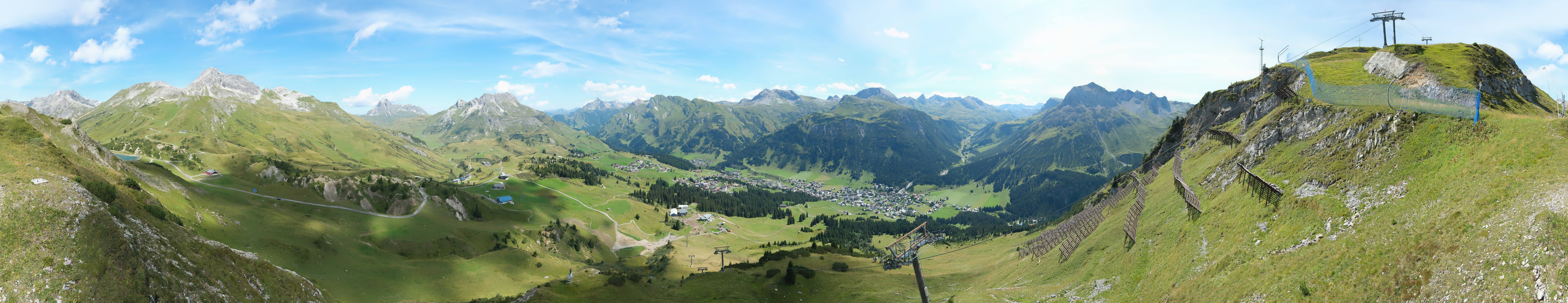 Archiv Foto Webcam Lech-Zürs: Kriegerhorn Panoramablick