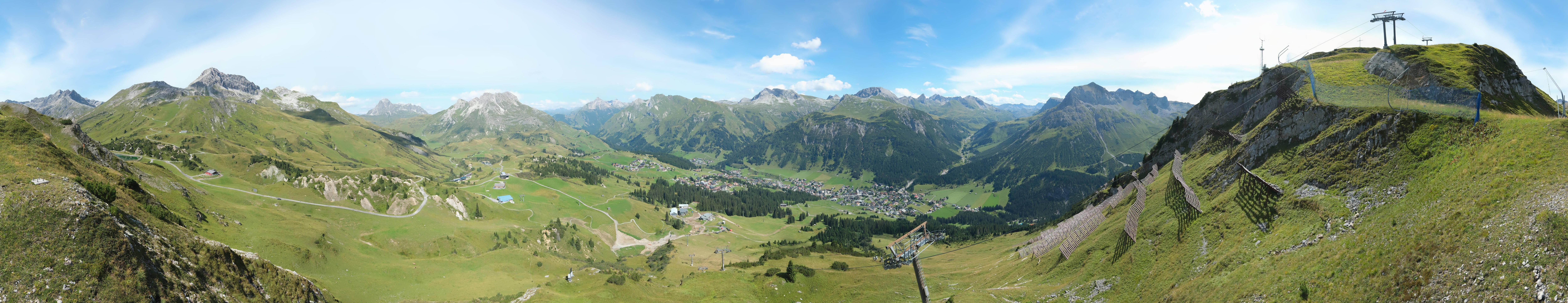 Archiv Foto Webcam Lech-Zürs: Kriegerhorn Panoramablick