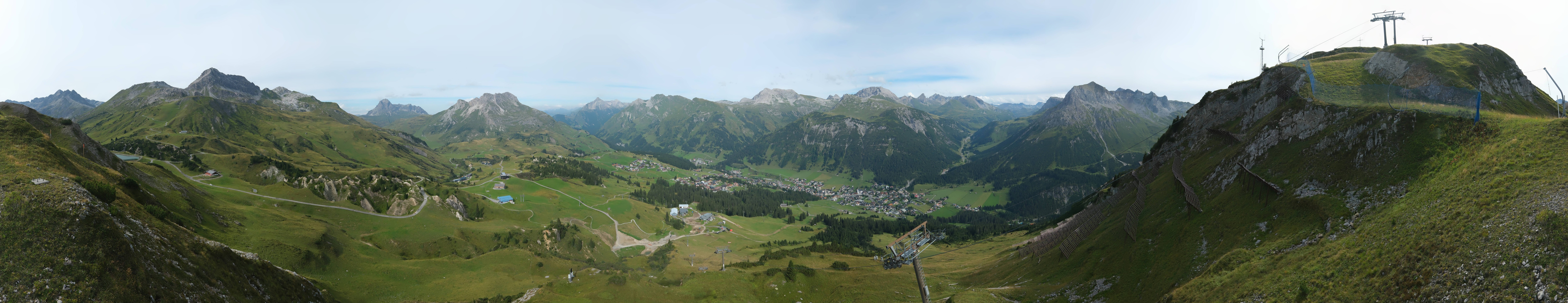 Archiv Foto Webcam Lech-Zürs: Kriegerhorn Panoramablick