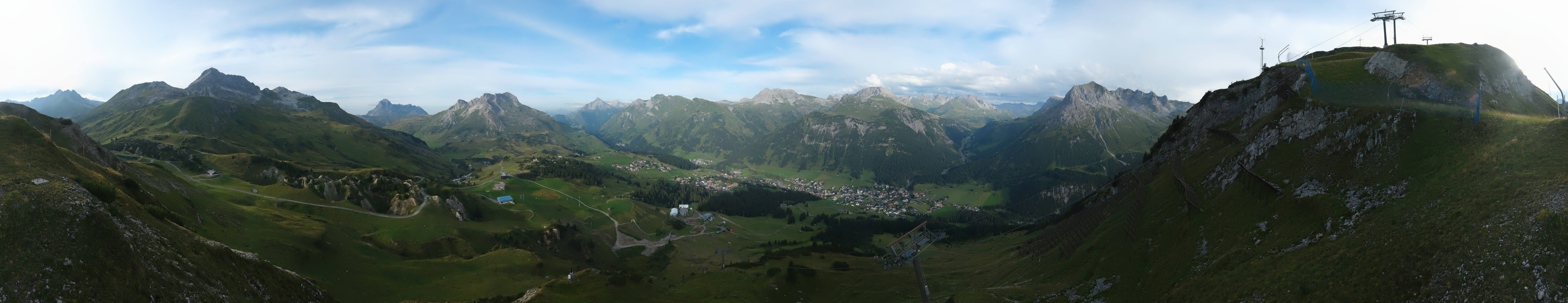 Archiv Foto Webcam Lech-Zürs: Kriegerhorn Panoramablick