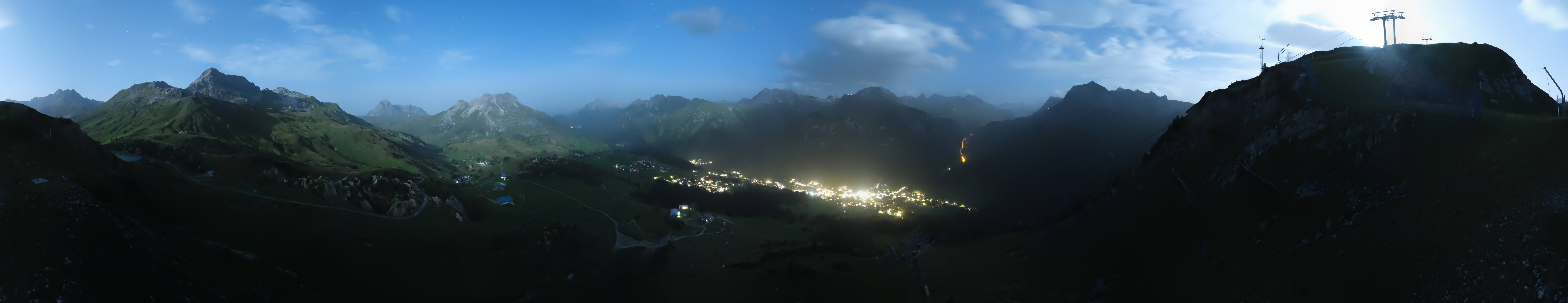 Archiv Foto Webcam Lech-Zürs: Kriegerhorn Panoramablick