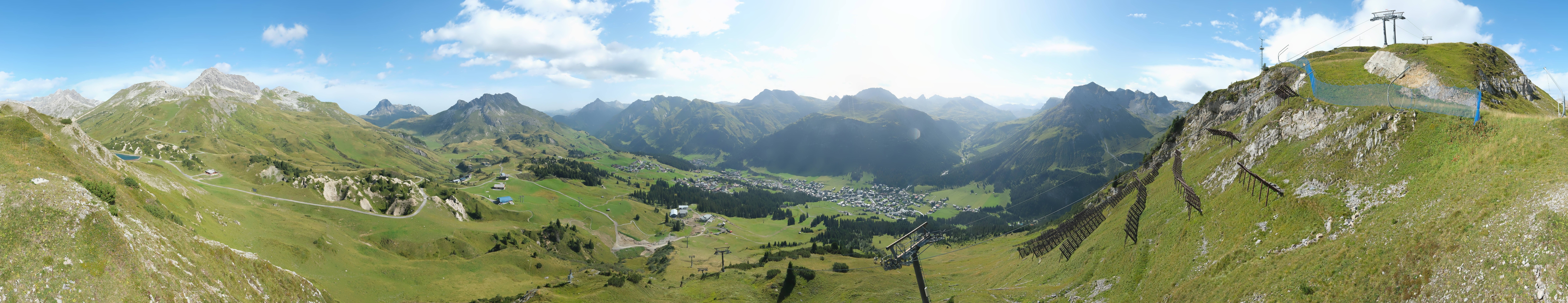 Archiv Foto Webcam Lech-Zürs: Kriegerhorn Panoramablick