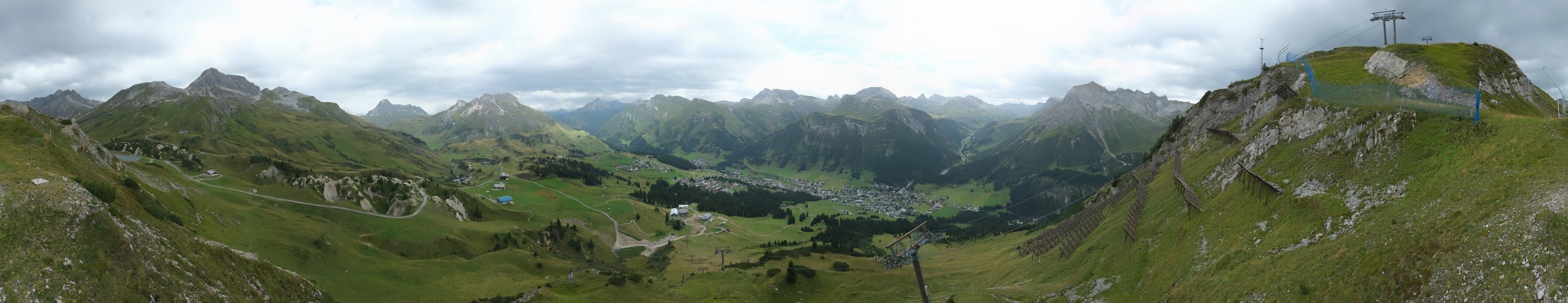 Archiv Foto Webcam Lech-Zürs: Kriegerhorn Panoramablick