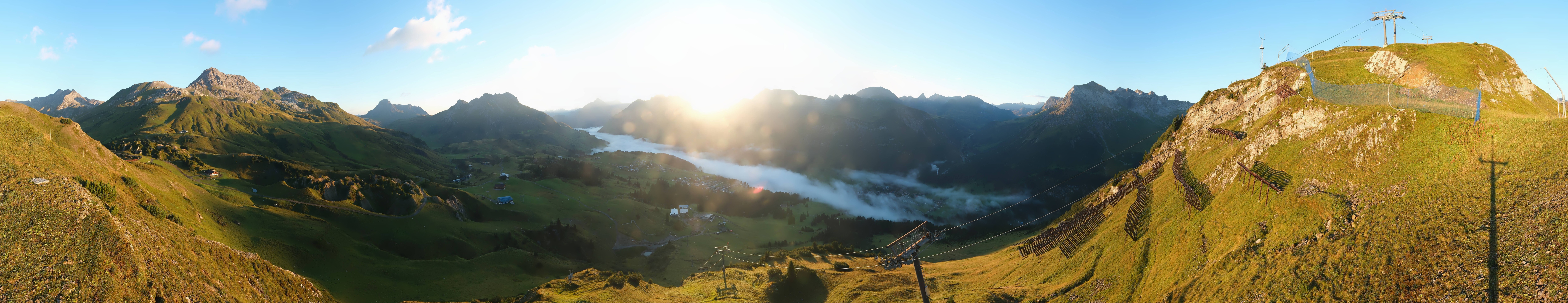 Archiv Foto Webcam Lech-Zürs: Kriegerhorn Panoramablick