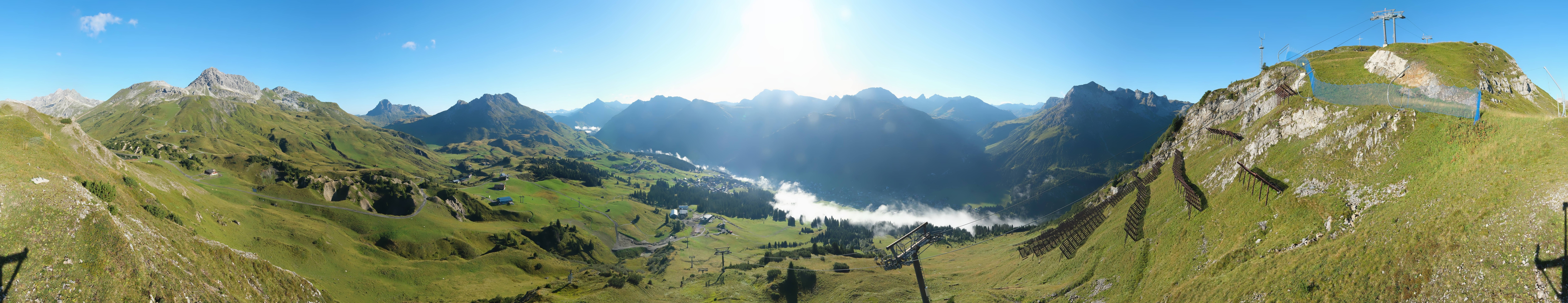 Archiv Foto Webcam Lech-Zürs: Kriegerhorn Panoramablick