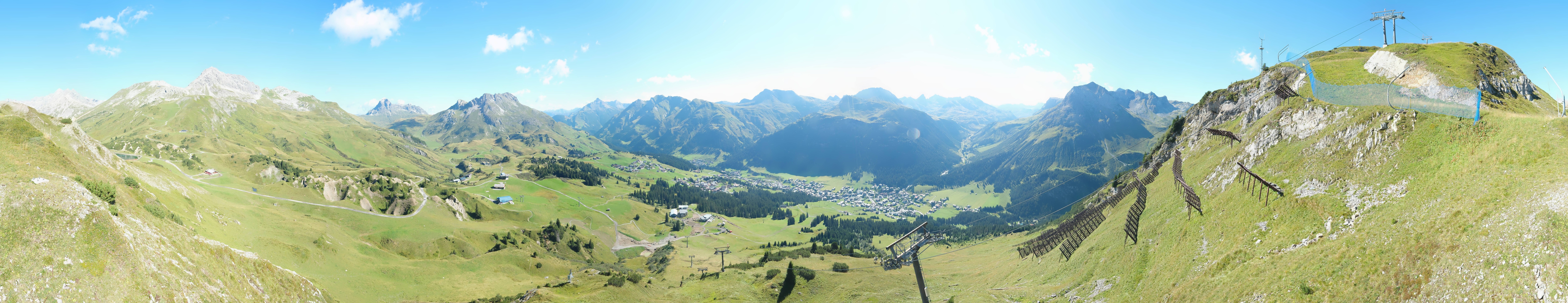Archiv Foto Webcam Lech-Zürs: Kriegerhorn Panoramablick