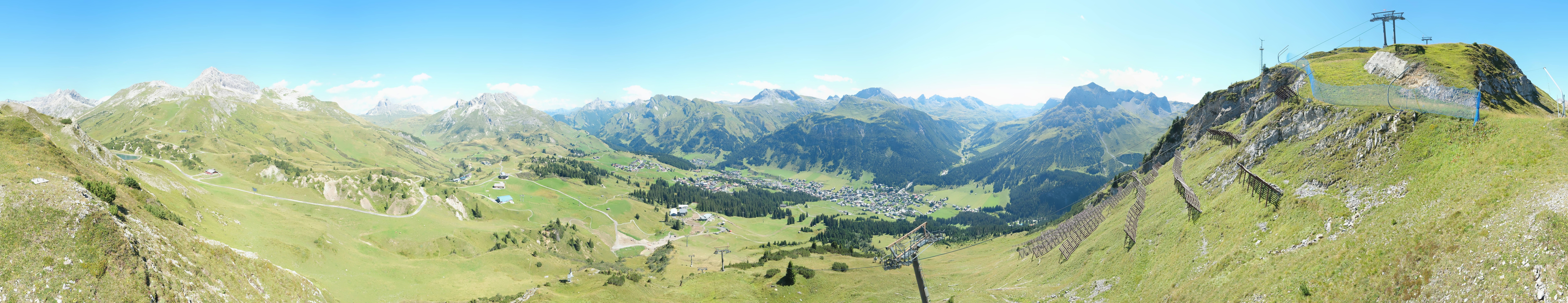 Archiv Foto Webcam Lech-Zürs: Kriegerhorn Panoramablick