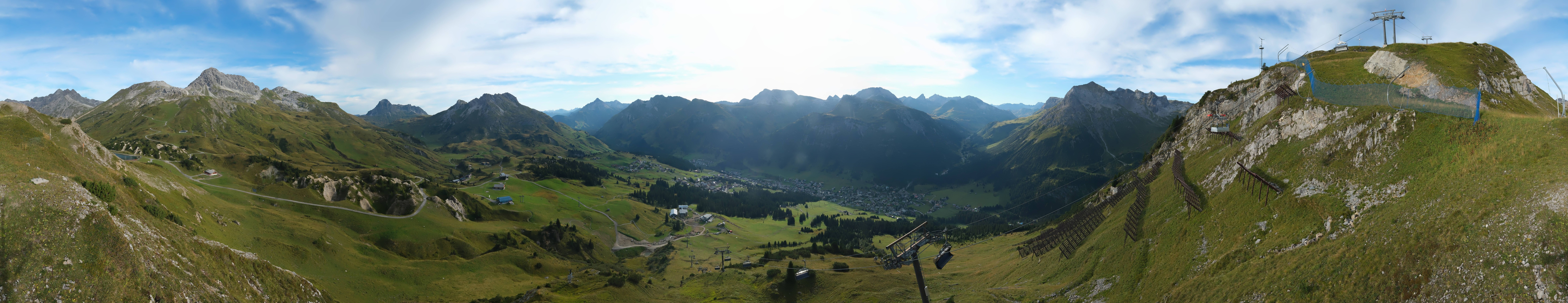 Archiv Foto Webcam Lech-Zürs: Kriegerhorn Panoramablick