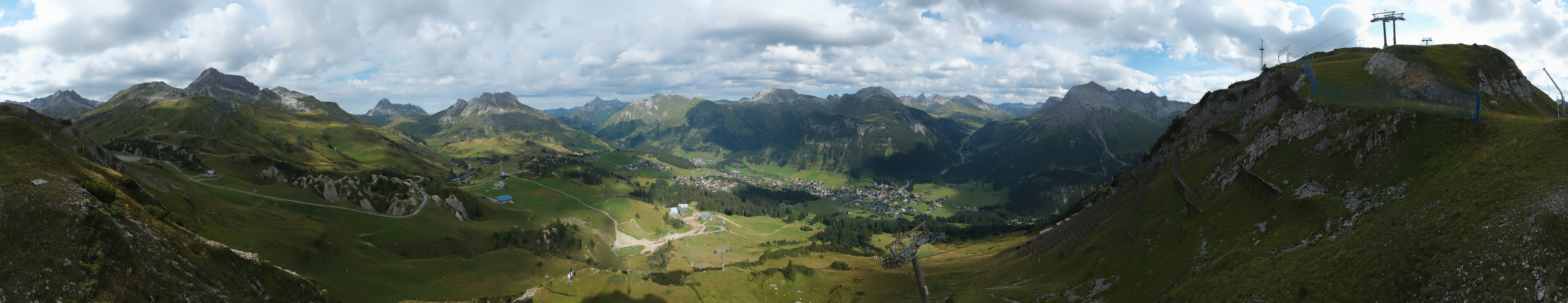 Archiv Foto Webcam Lech-Zürs: Kriegerhorn Panoramablick