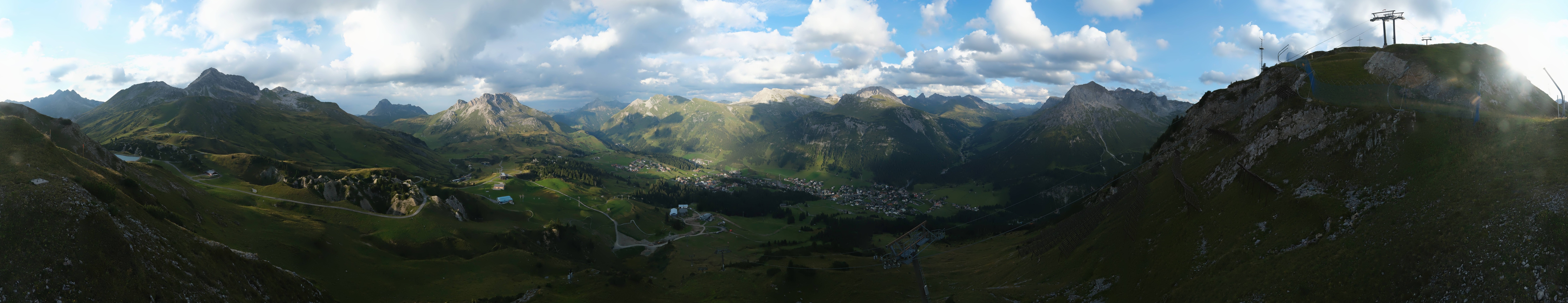 Archiv Foto Webcam Lech-Zürs: Kriegerhorn Panoramablick